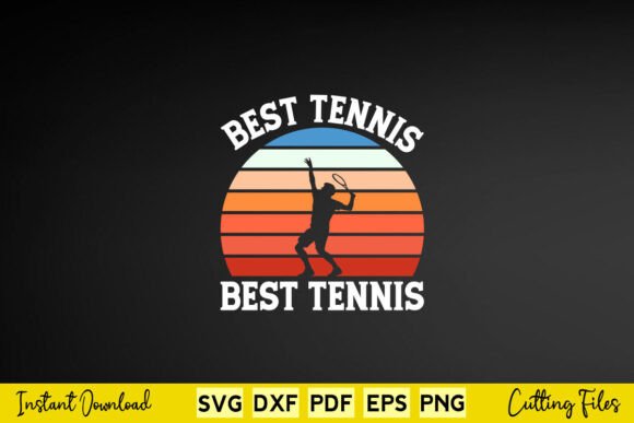 Best Tennis Funny Vintage Sports Game Graphics for Crafts
