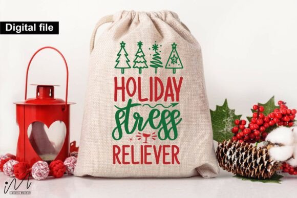 Holiday Stress Reliever Funny Christmas Graphics for Crafts