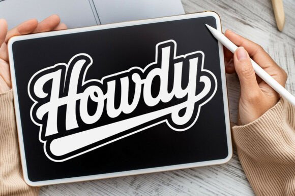 Howdy SVG for Western Branding and Crafts