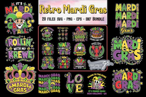 Retro Mardi Gras SVG Bundle Review